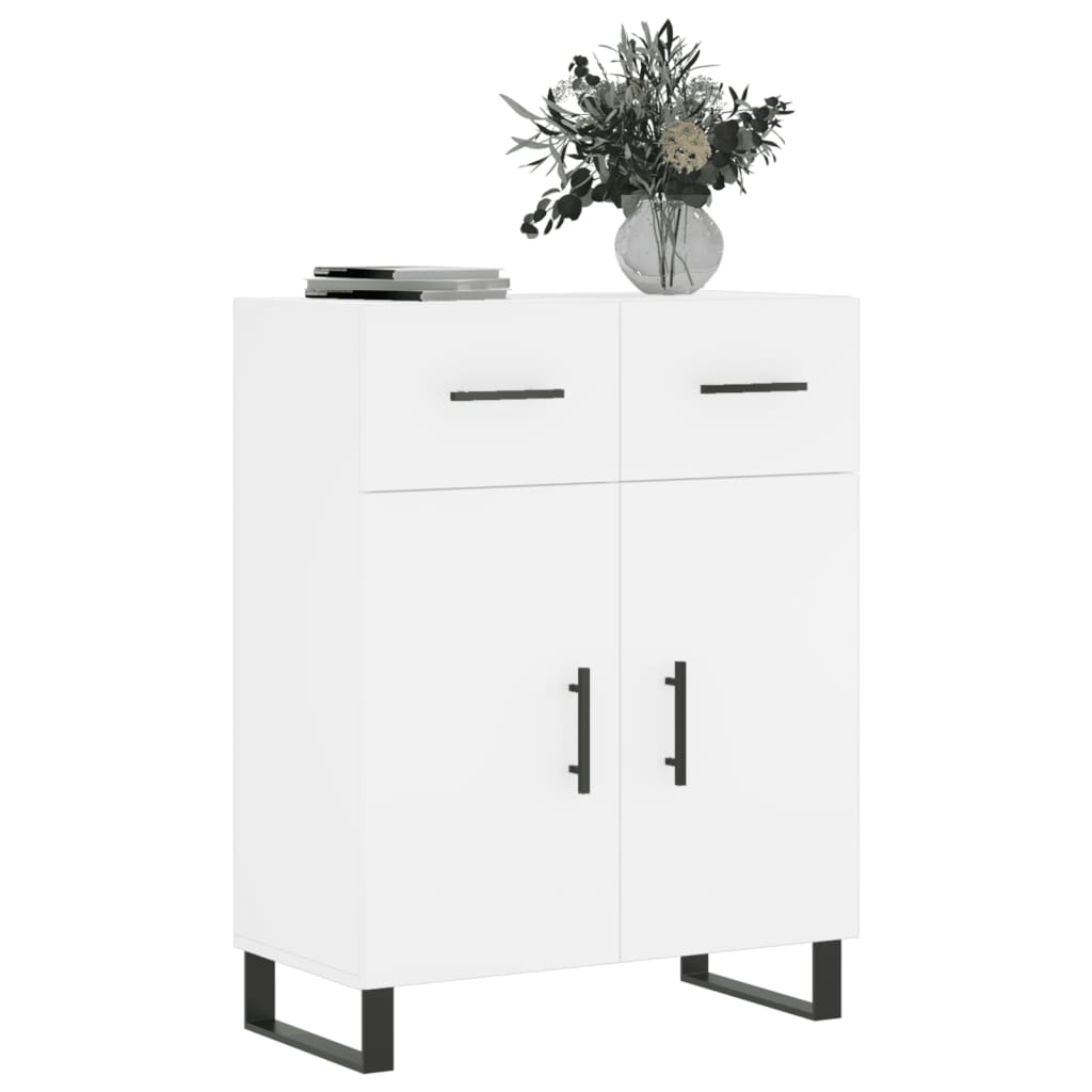 vidaXL Dressoir 69,5x34x90 cm bewerkt hout wit