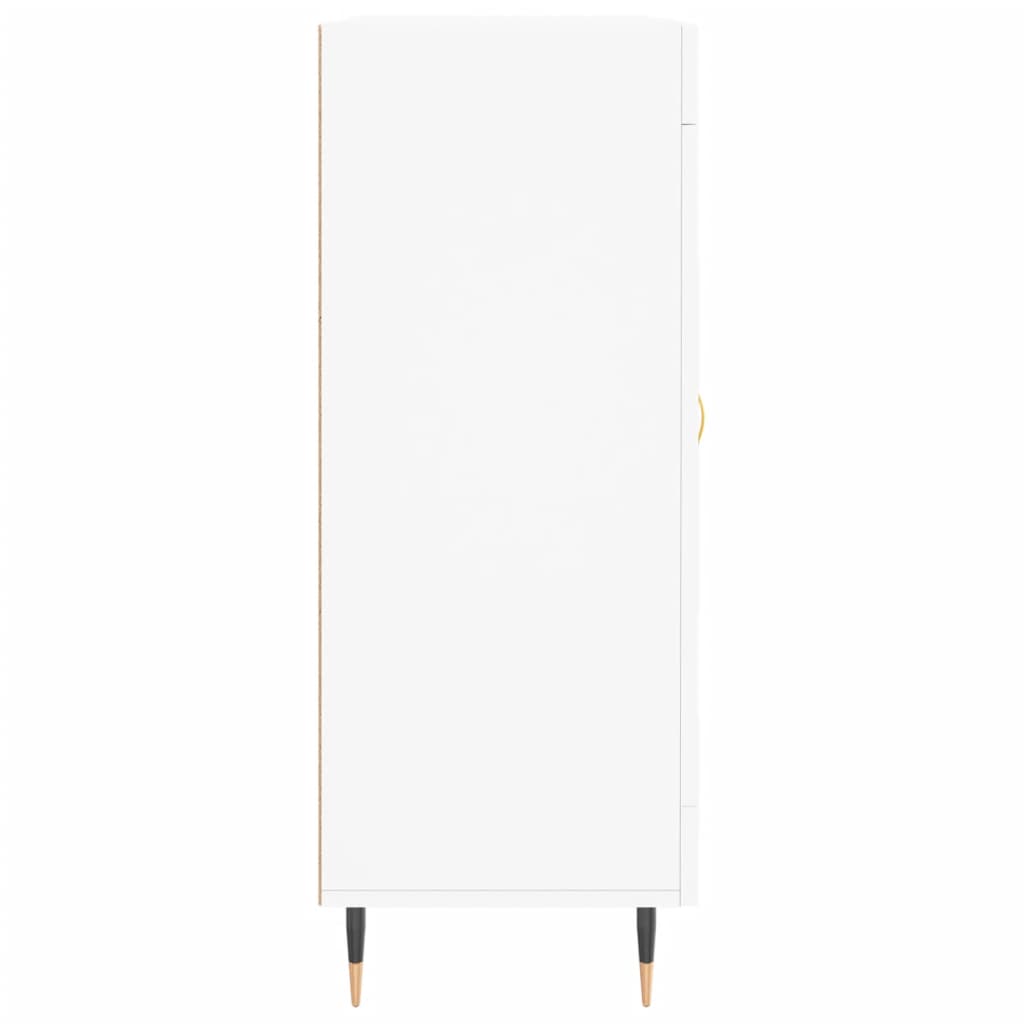 vidaXL Dressoir 69,5x34x90 cm bewerkt hout wit