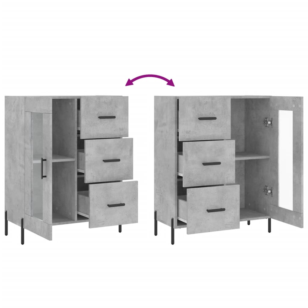 vidaXL Sideboard 69.5x34x90 cm Engineered Wood White