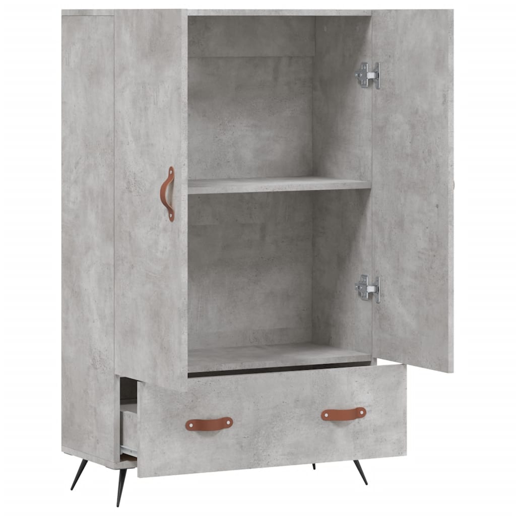 vidaXL Hoge kast 69,5x31x115 cm bewerkt hout wit