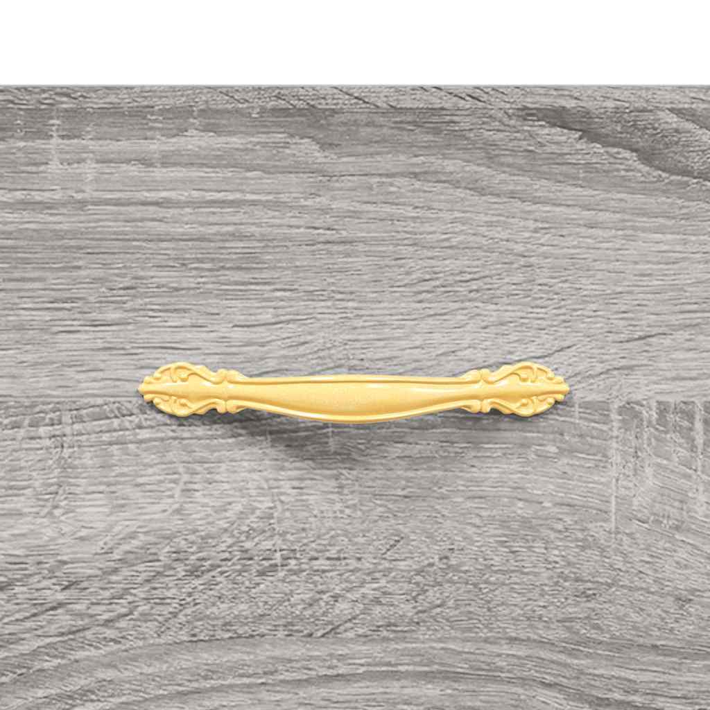 vidaXL Hoge kast 69,5x31x115 cm bewerkt hout betongrijs