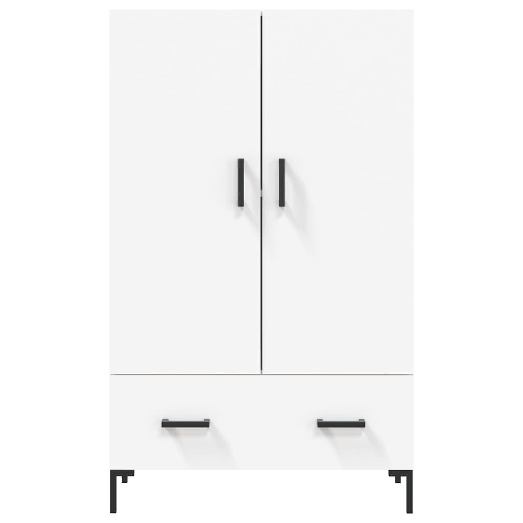 vidaXL Hoge kast 69,5x31x115 cm bewerkt hout wit
