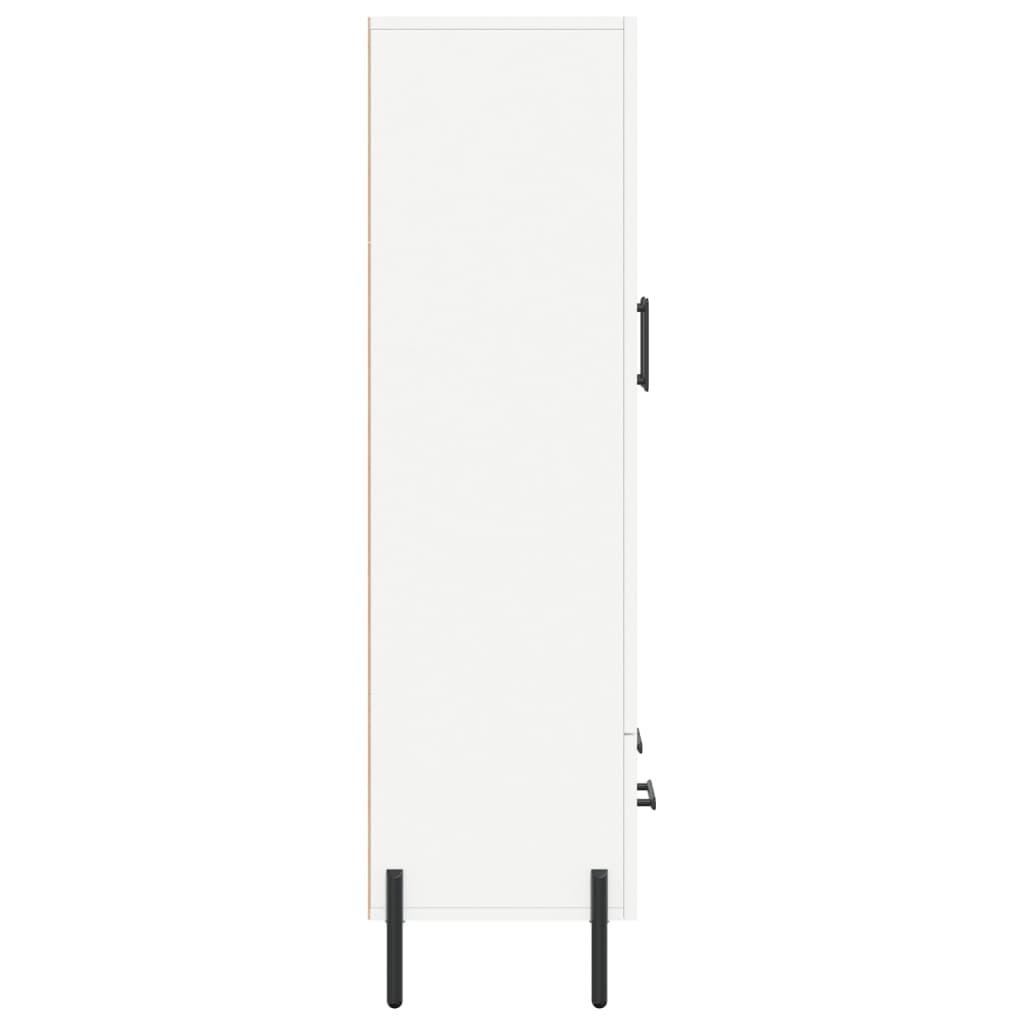 vidaXL Hoge kast 69,5x31x115 cm bewerkt hout wit