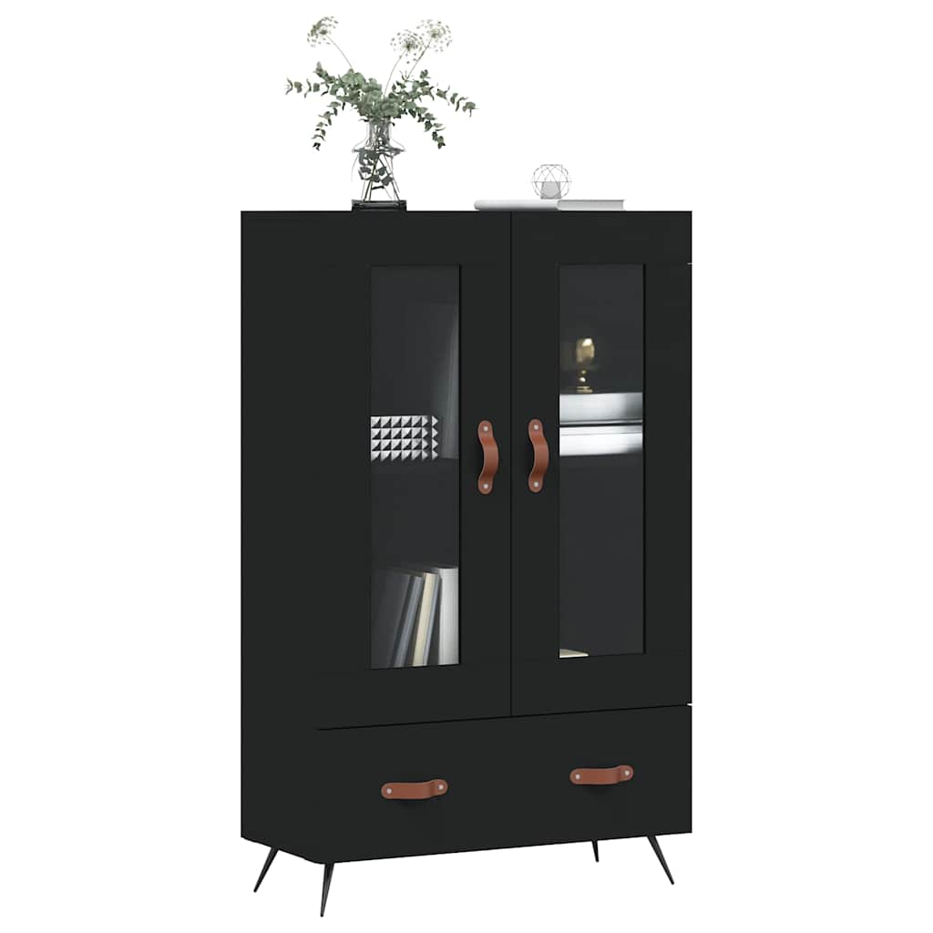 vidaXL Hoge kast 69,5x31x115 cm bewerkt hout wit