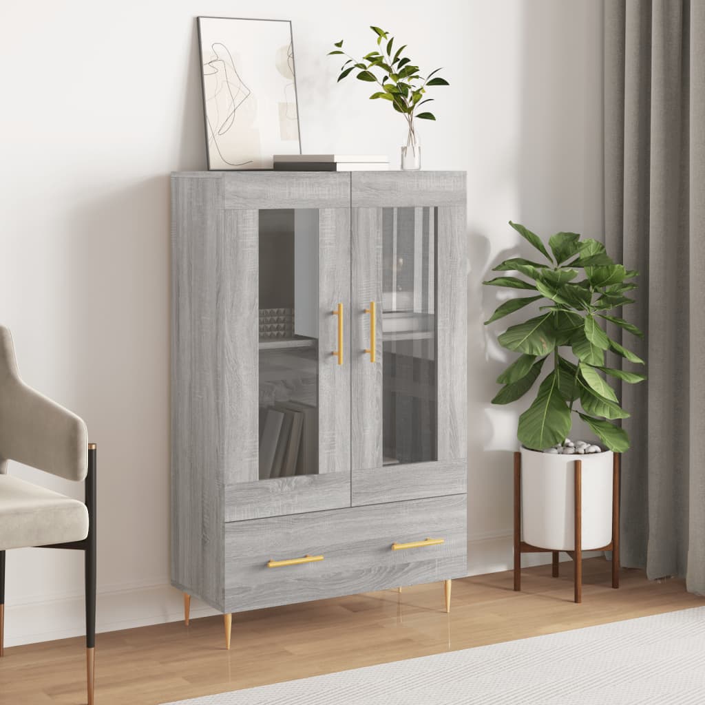 vidaXL Tall Cabinet 69.5x31x115 cm Engineered Wood White
