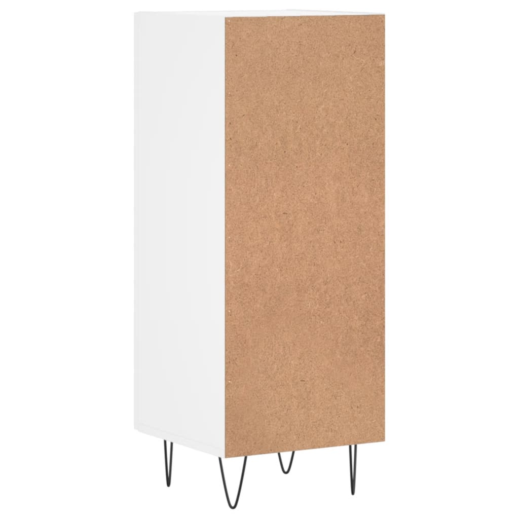 vidaXL Dressoir 34,5x34x90 cm bewerkt hout wit