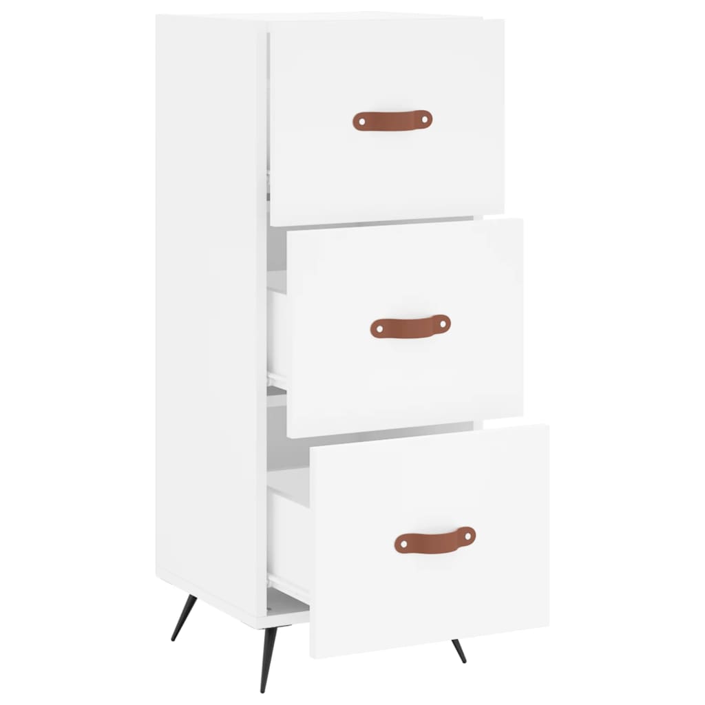 vidaXL Dressoir 34,5x34x90 cm bewerkt hout wit
