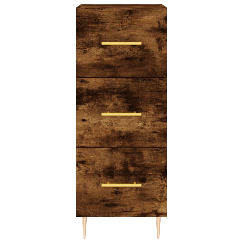 vidaXL Dressoir 34,5x34x90 cm bewerkt hout betongrijs