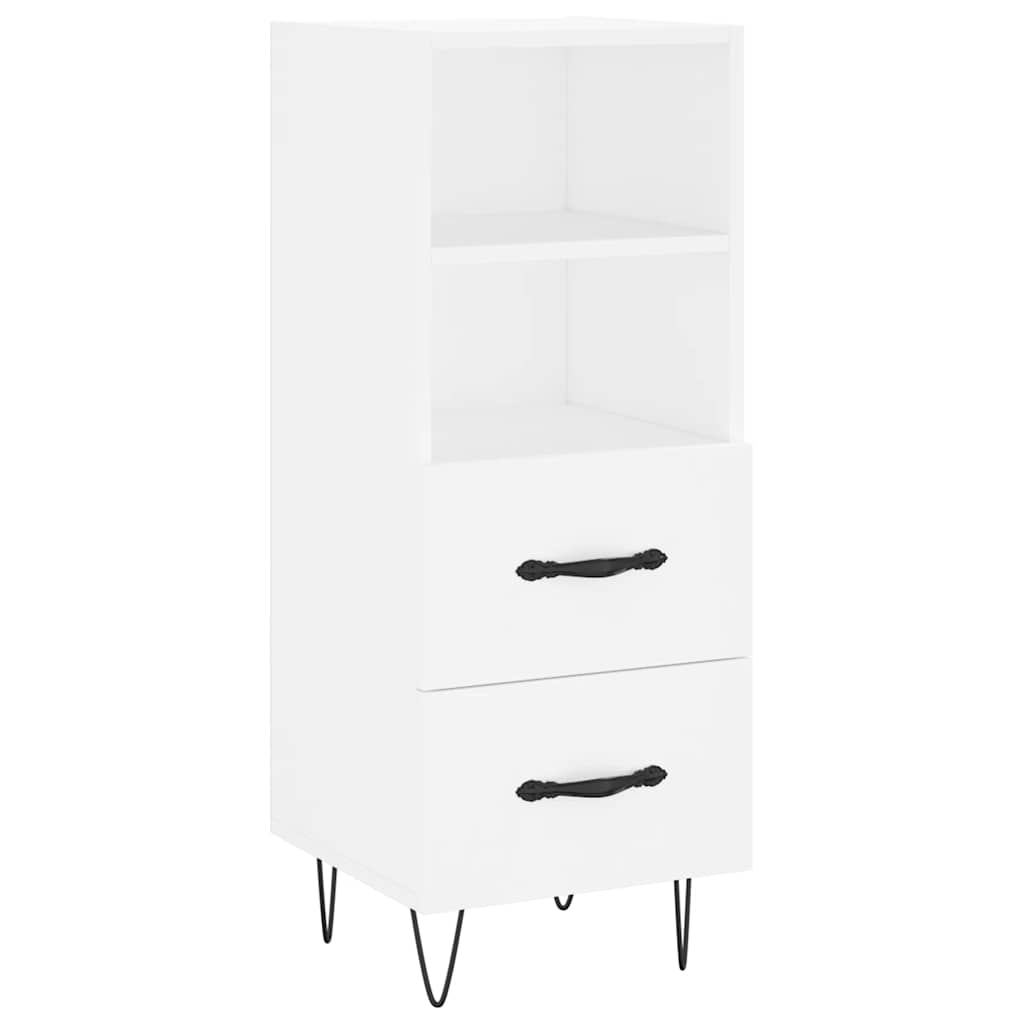 vidaXL Dressoir 34,5x34x90 cm bewerkt hout wit