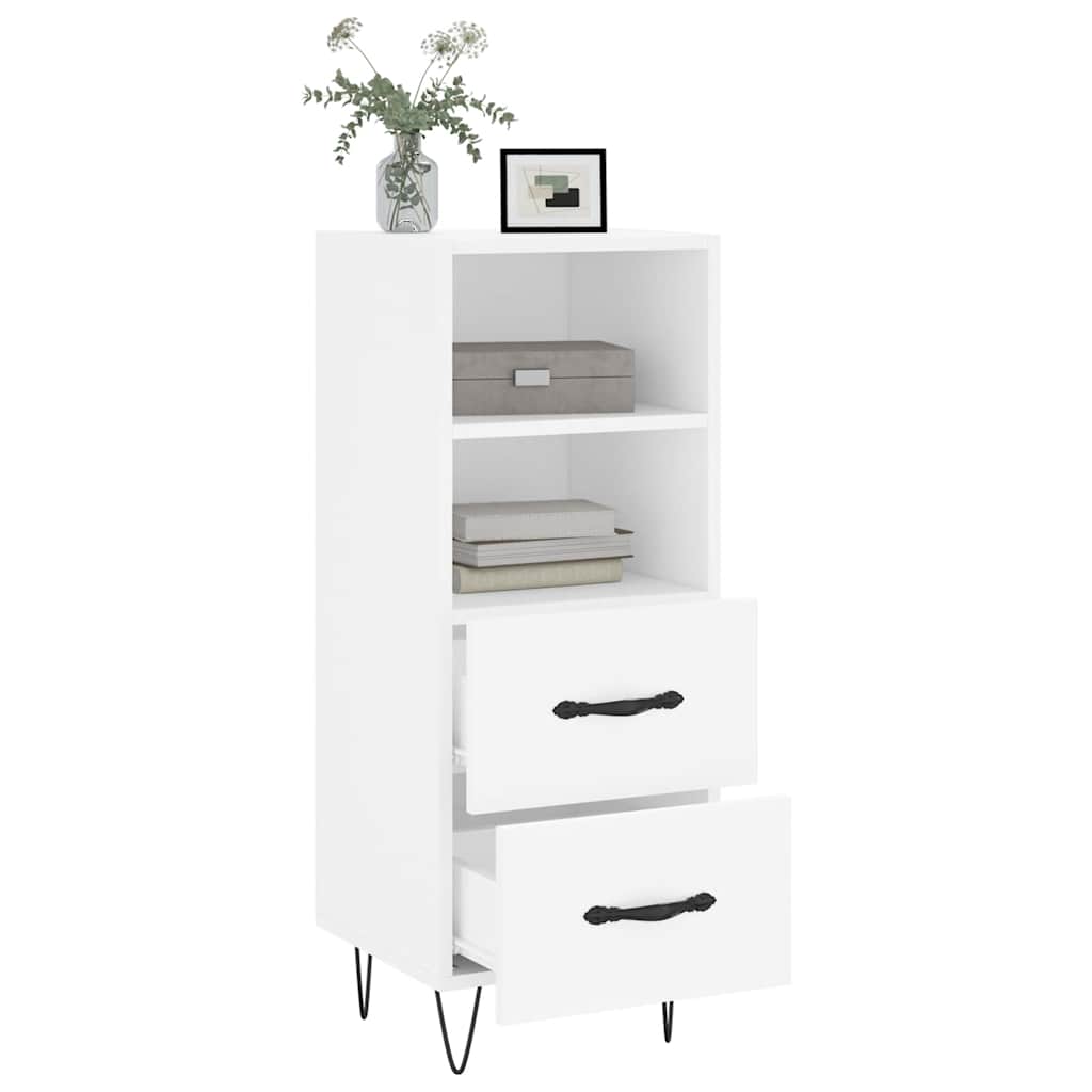 vidaXL Dressoir 34,5x34x90 cm bewerkt hout wit