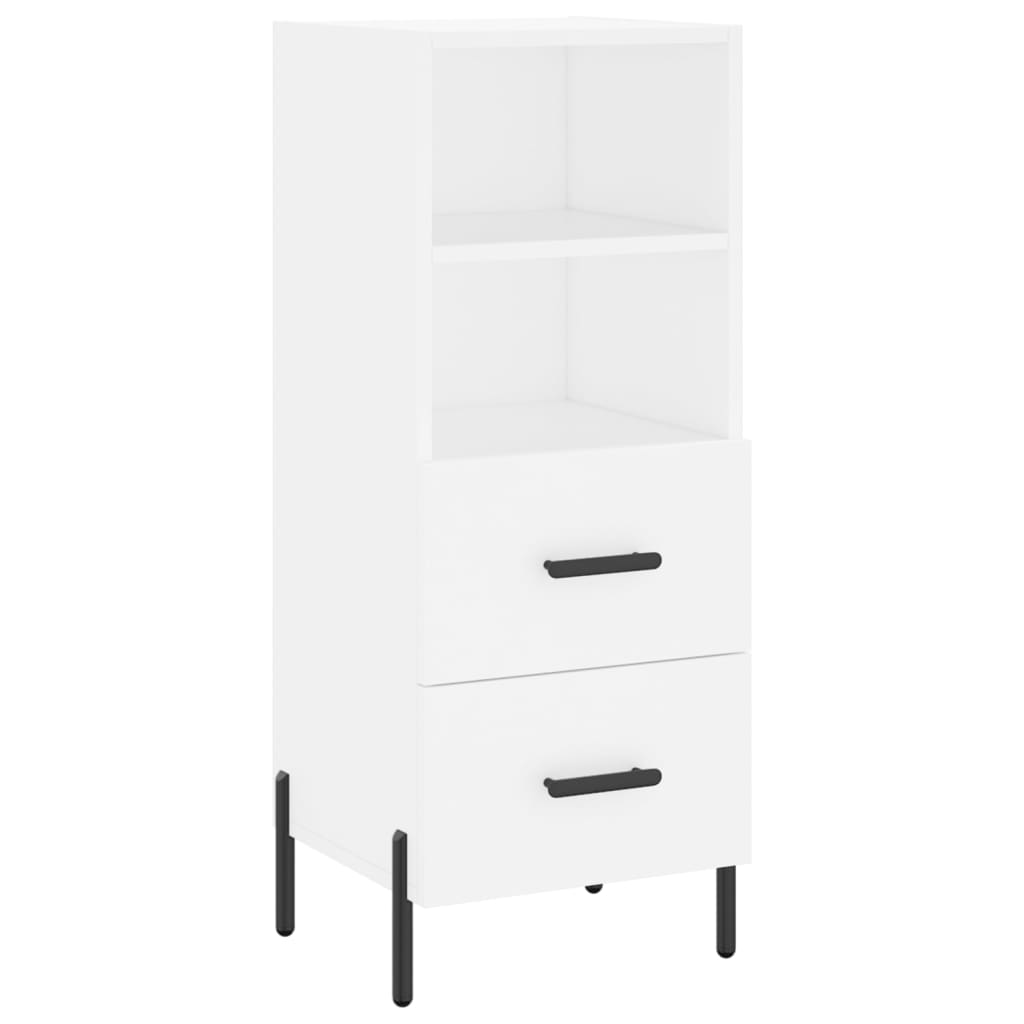 vidaXL Dressoir 34,5x34x90 cm bewerkt hout wit