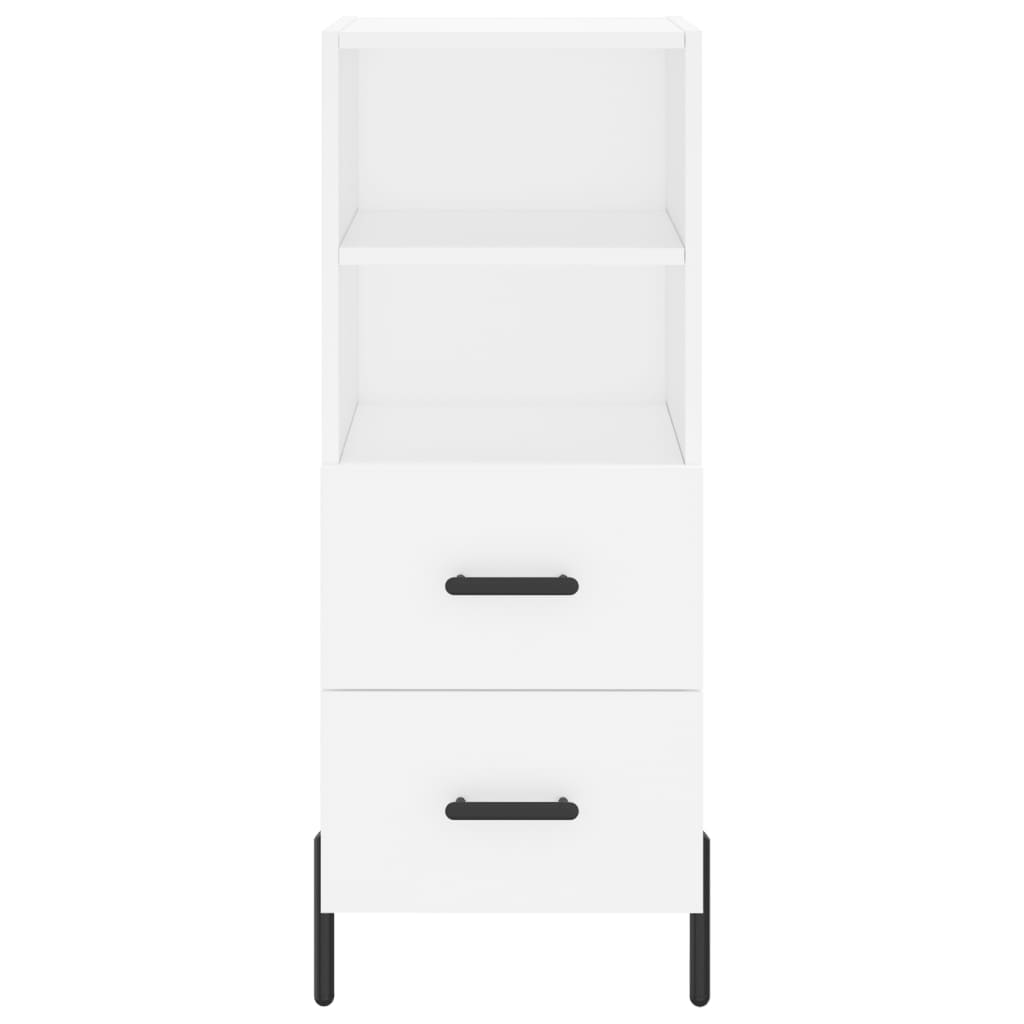 vidaXL Dressoir 34,5x34x90 cm bewerkt hout wit