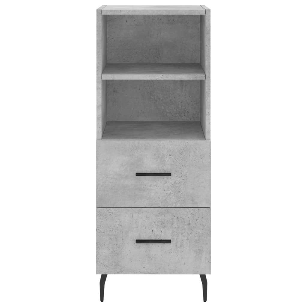 vidaXL Dressoir 34,5x34x90 cm bewerkt hout zwart