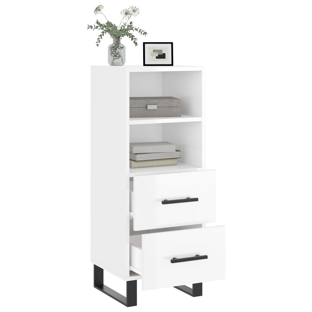 vidaXL Sideboard 34.5x34x90 cm engineered wood white
