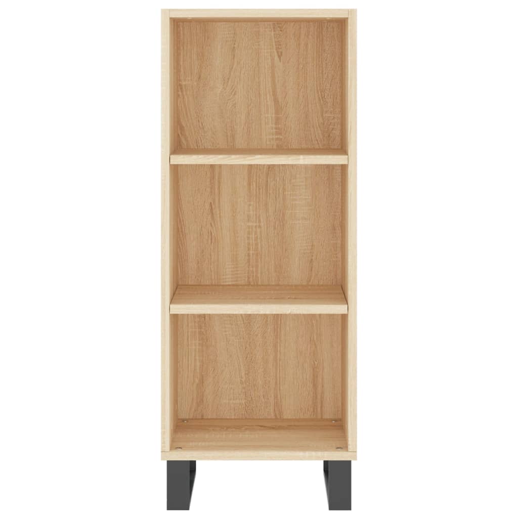 vidaXL Dressoir 34,5x32,5x90 cm bewerkt hout wit
