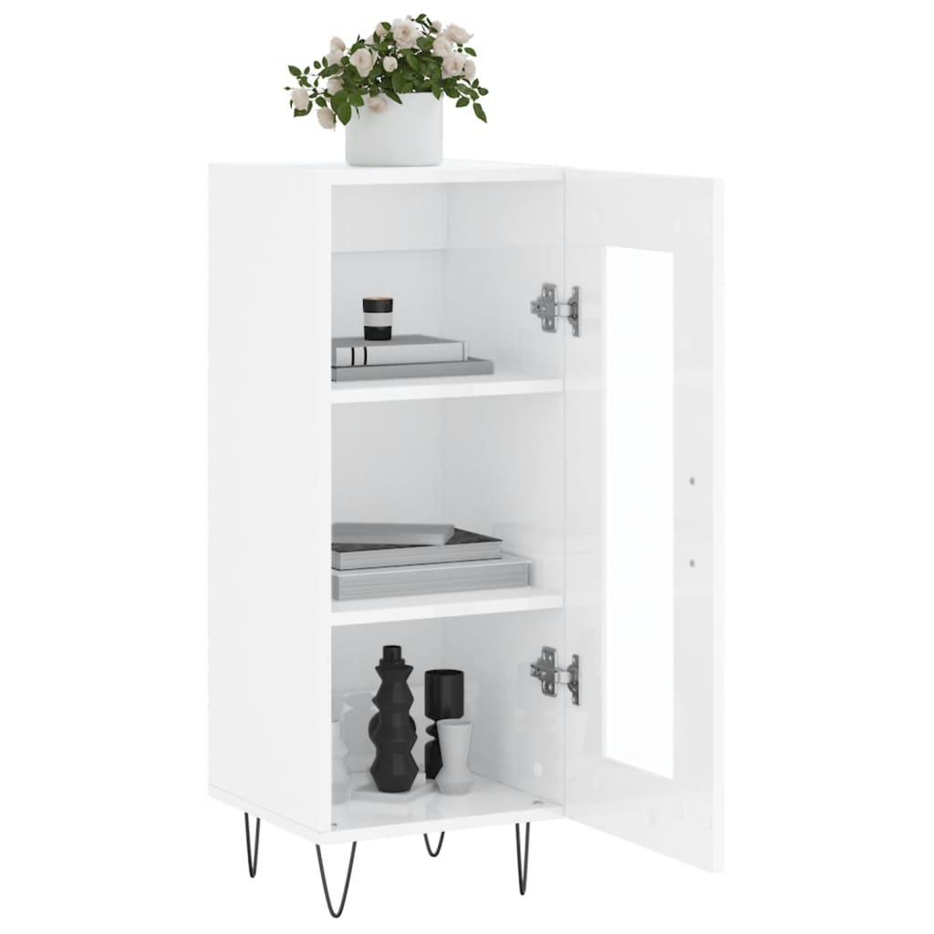 vidaXL Sideboard 34.5x34x90 cm engineered wood white