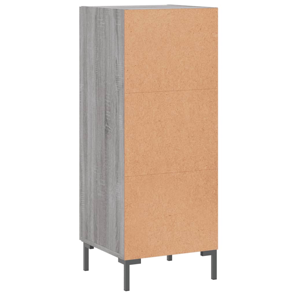 vidaXL Dressoir 34,5x34x90 cm bewerkt hout wit