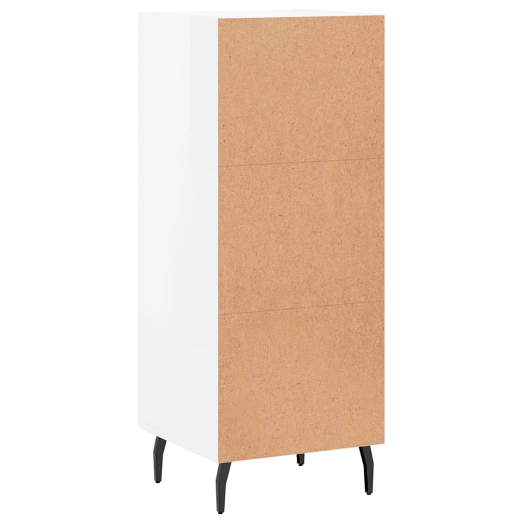 vidaXL Dressoir 34,5x34x90 cm bewerkt hout zwart