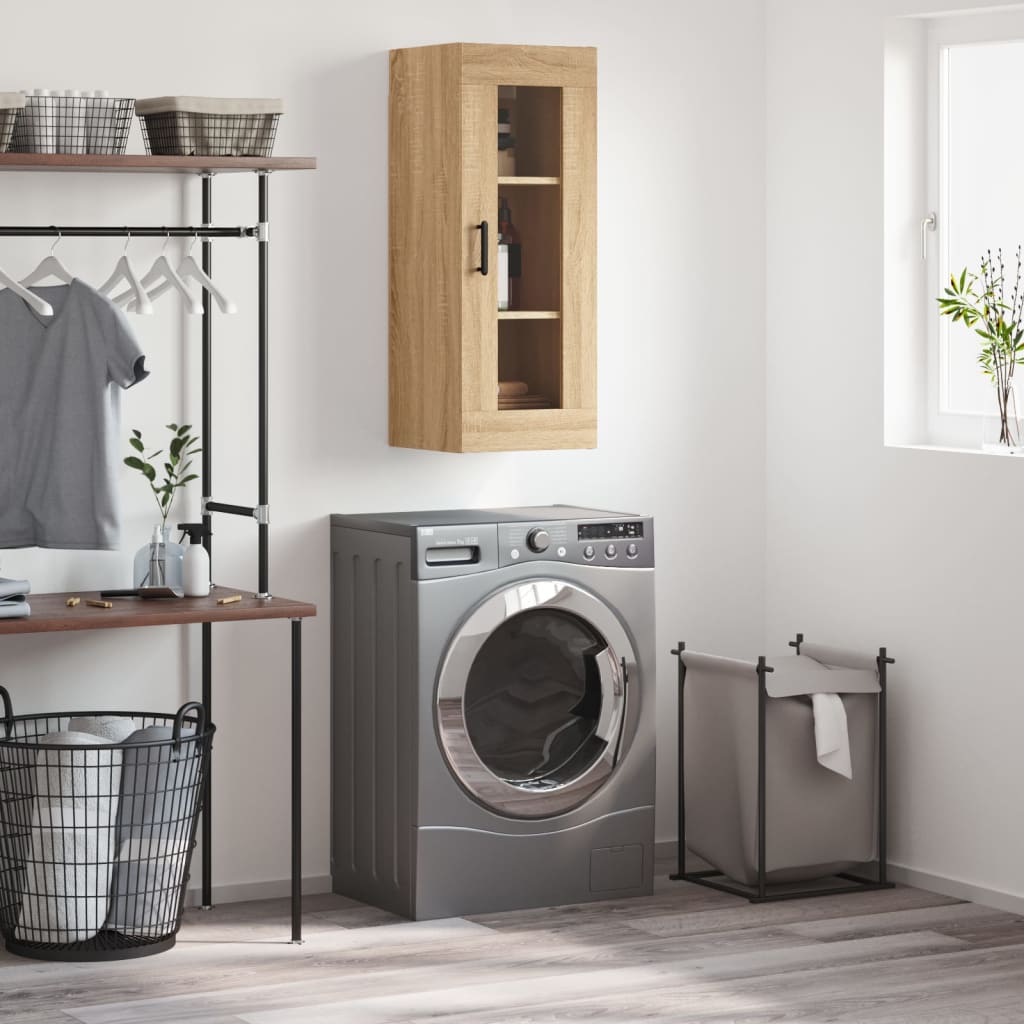 vidaXL Wall Cabinet 34.5x34x90 cm white
