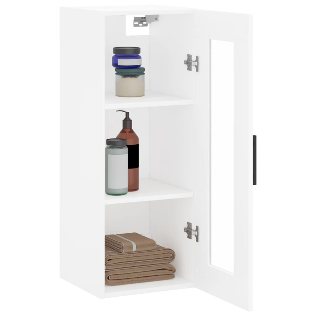 vidaXL Bovenkast 34,5x34x90 cm wit