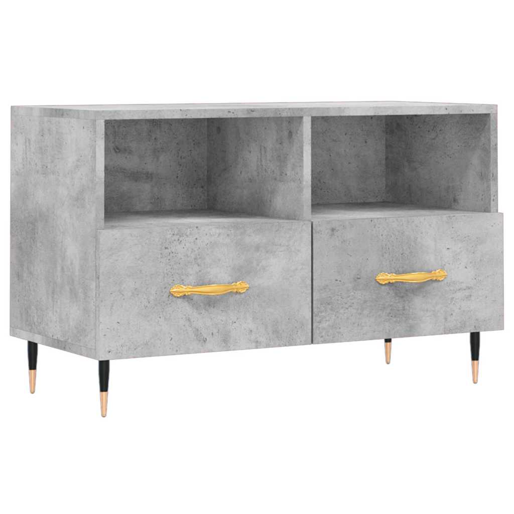 vidaXL Tv-meubel 80x36x50 cm bewerkt hout wit