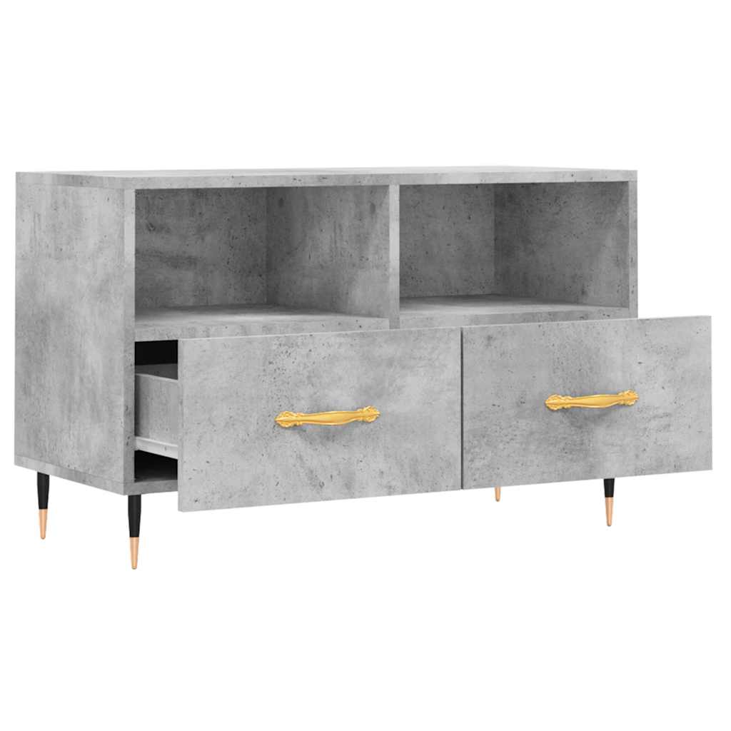 vidaXL Tv-meubel 80x36x50 cm bewerkt hout wit