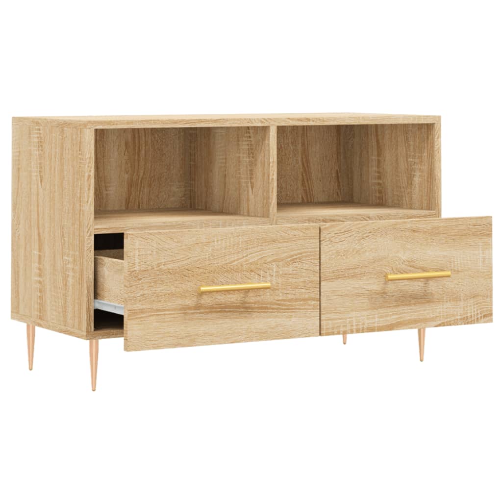 vidaXL TV cabinet 80x36x50 cm engineered wood white