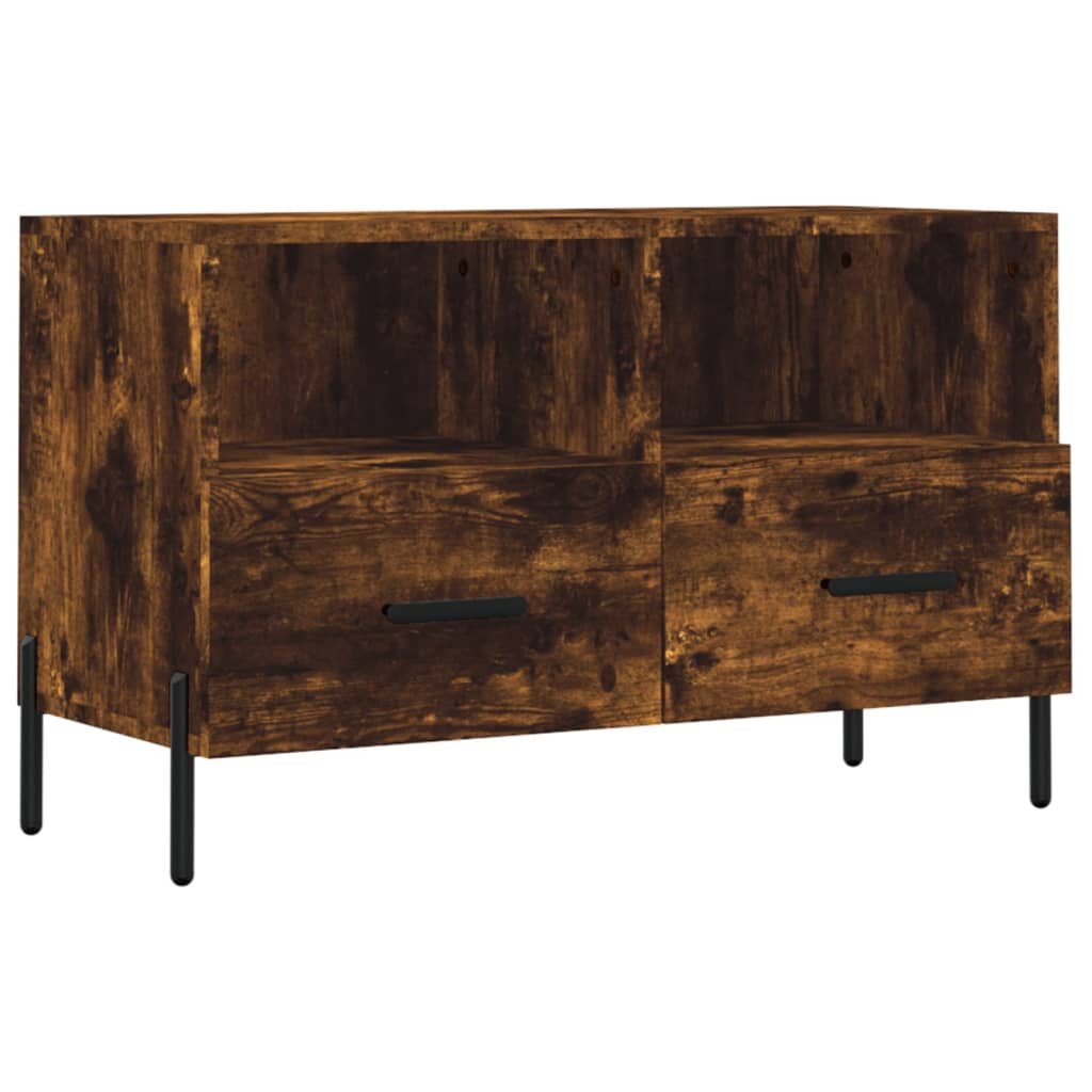vidaXL Tv-meubel 80x36x50 cm bewerkt hout wit
