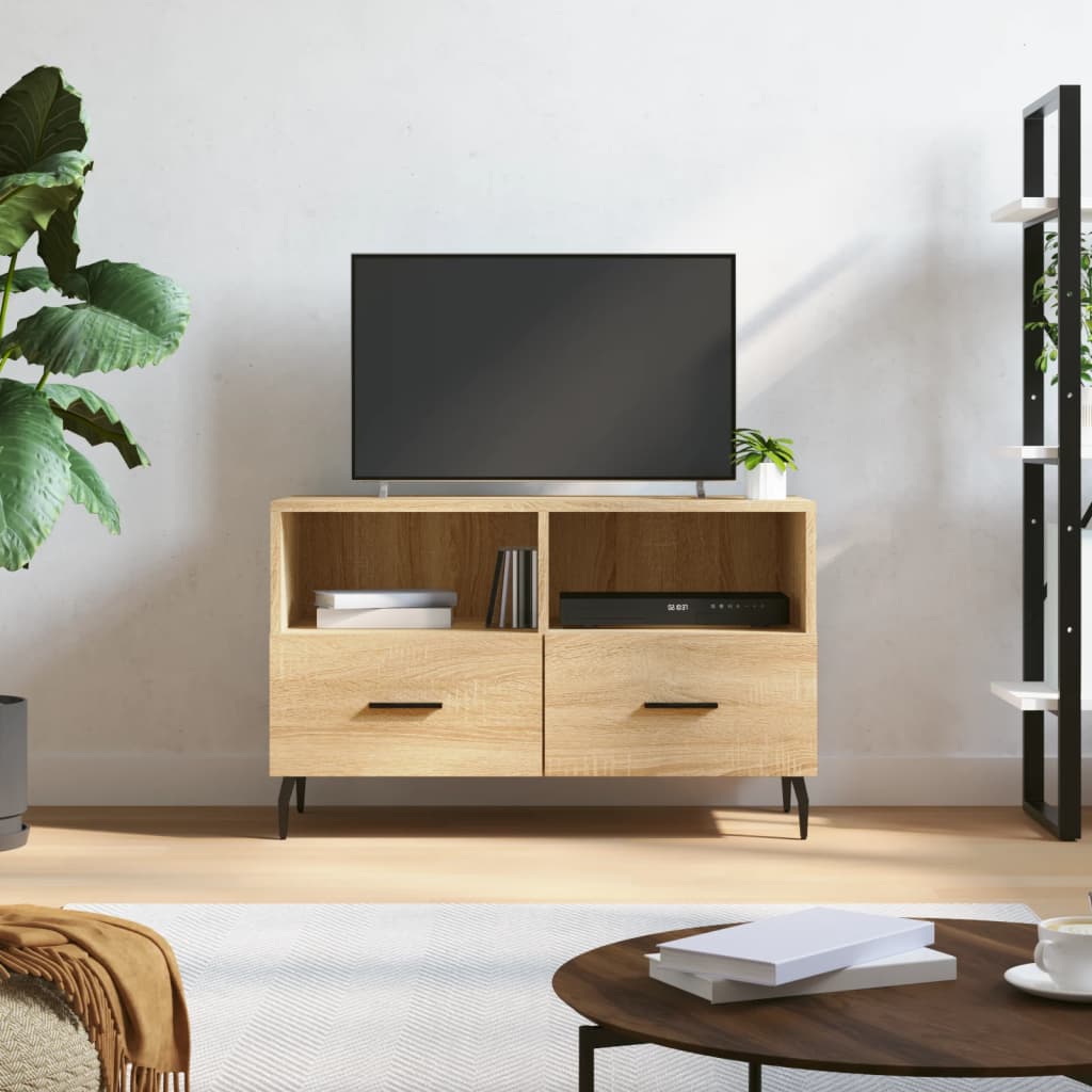 vidaXL TV Cabinet 80x36x50 cm Engineered Wood White