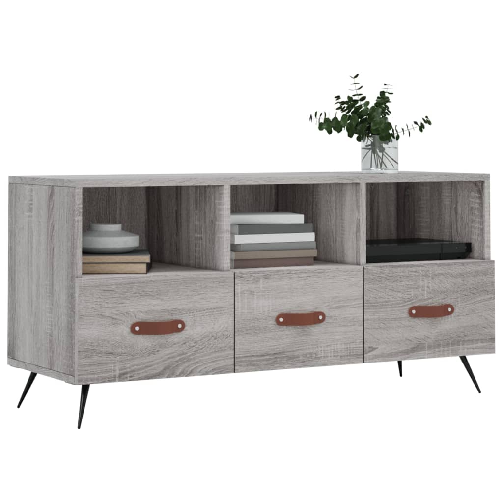 vidaXL Tv-meubel 102x36x50 cm bewerkt hout wit