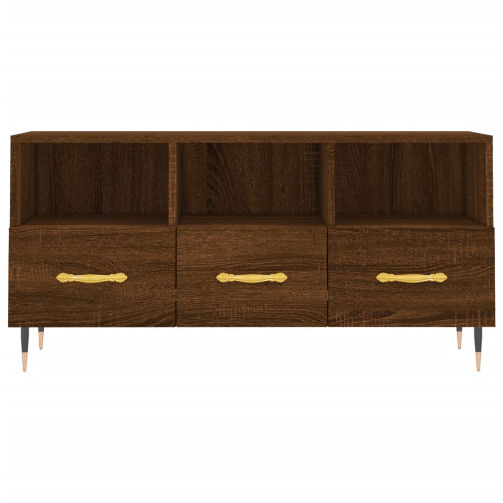 vidaXL Tv-meubel 102x36x50 cm bewerkt hout wit