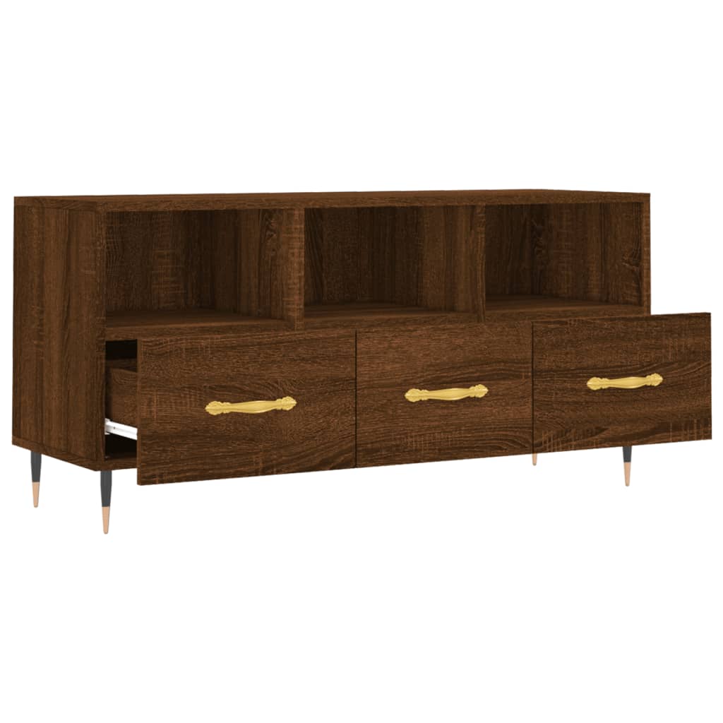 vidaXL Tv-meubel 102x36x50 cm bewerkt hout wit