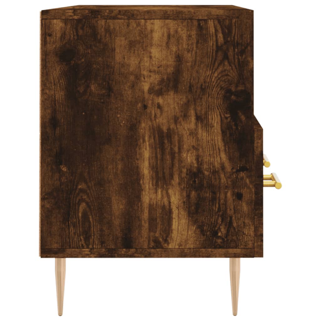 vidaXL Tv-meubel 102x36x50 cm bewerkt hout hoogglans wit