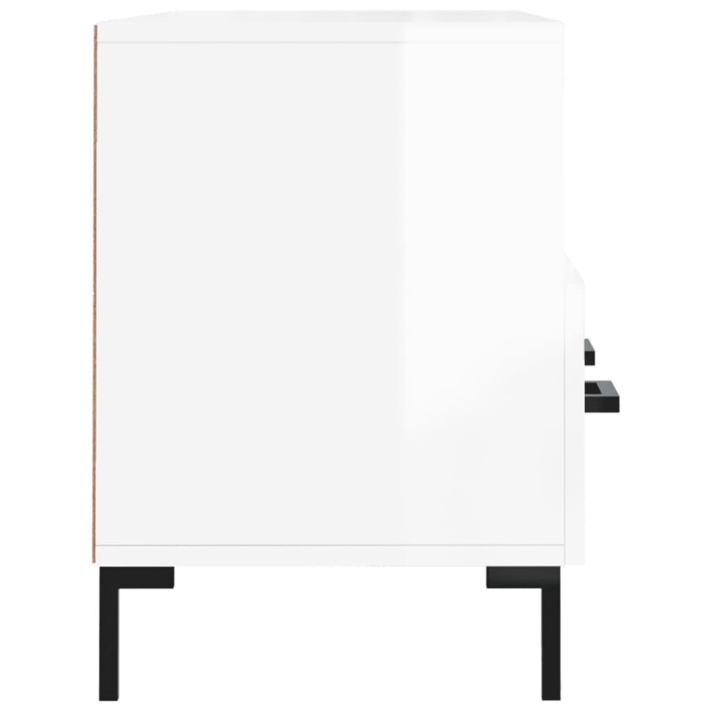 vidaXL Tv-meubel 102x36x50 cm bewerkt hout zwart