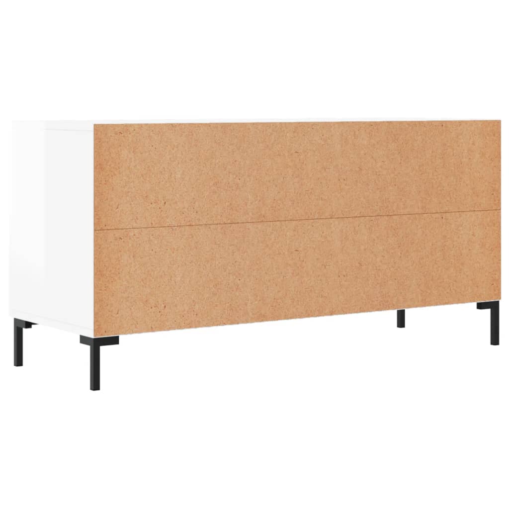 vidaXL Tv-meubel 102x36x50 cm bewerkt hout zwart