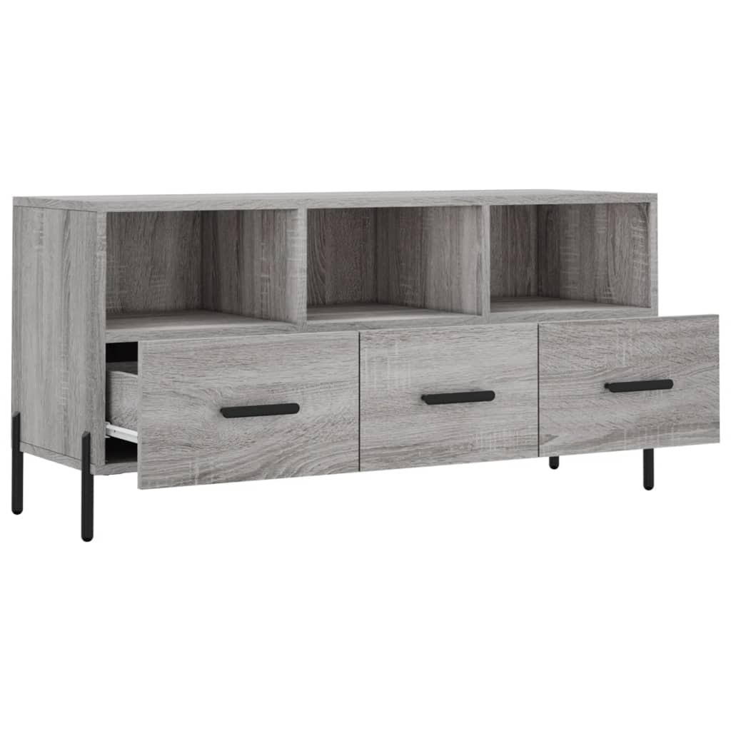 vidaXL Tv-meubel 102x36x50 cm bewerkt hout wit