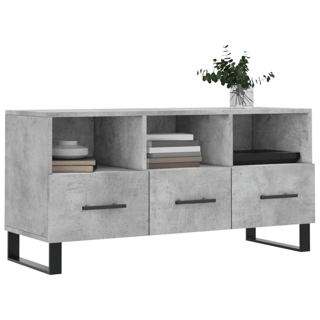 vidaXL Tv-meubel 102x36x50 cm bewerkt hout zwart