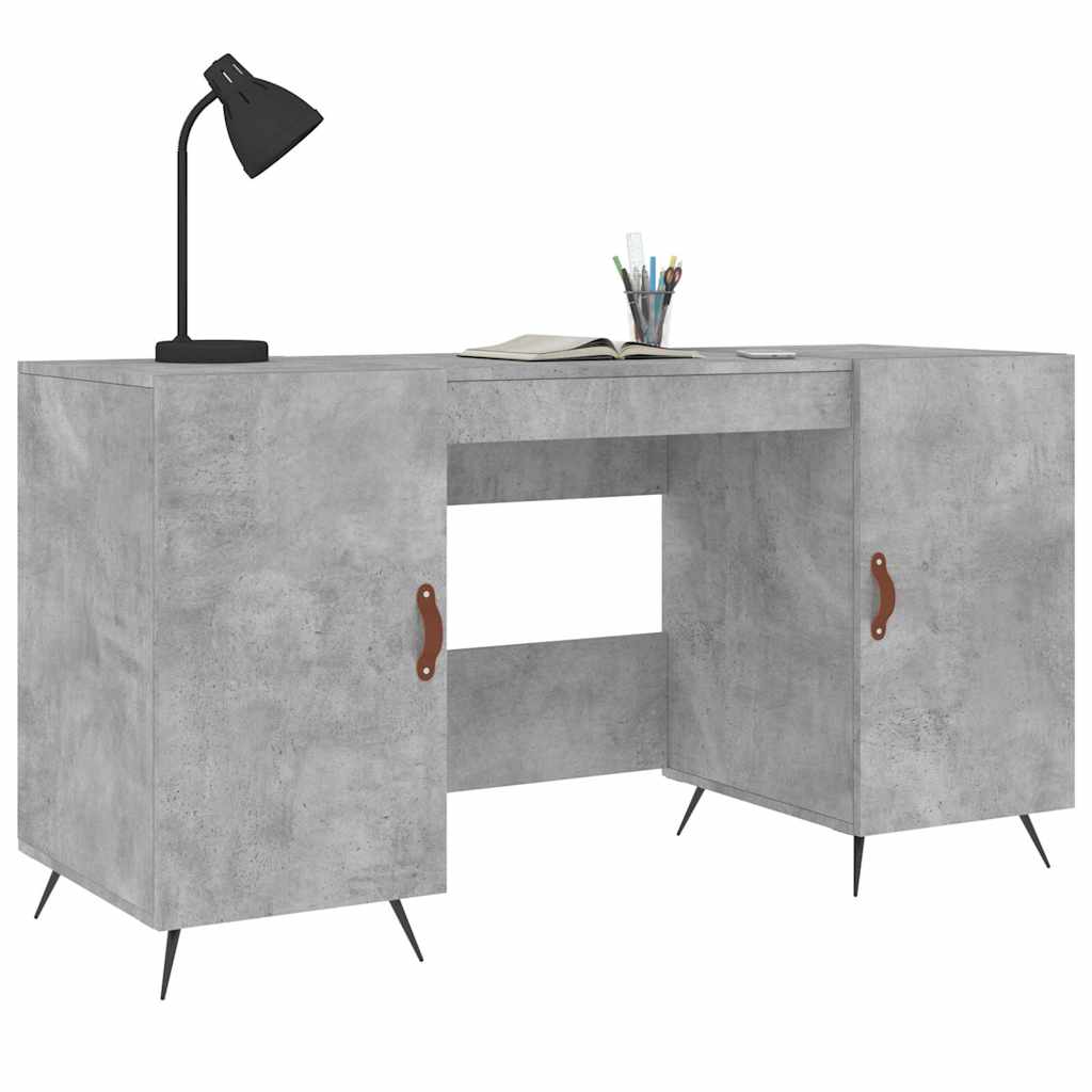 vidaXL Bureau 140x50x75 cm bewerkt hout wit