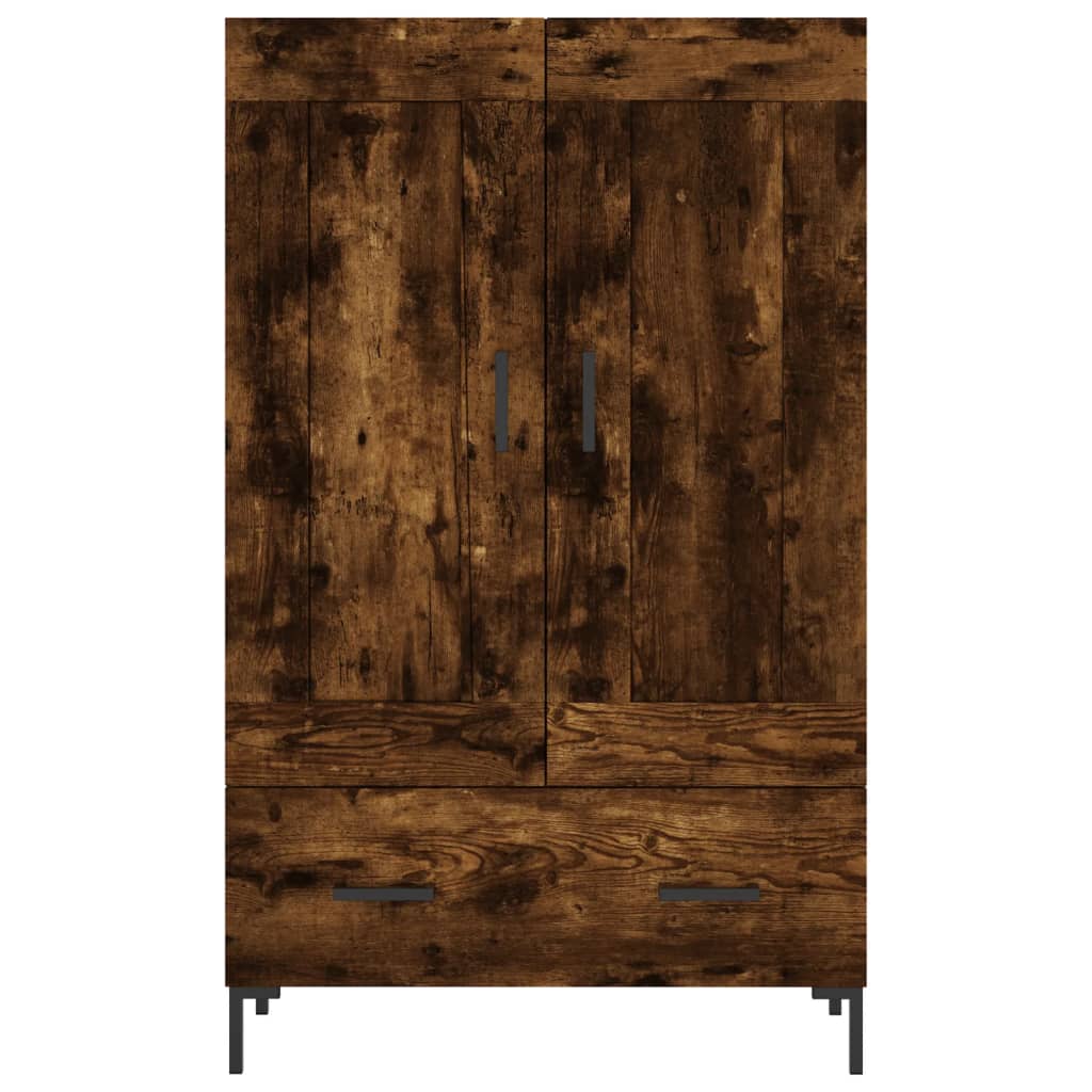 vidaXL Hoge kast 69,5x31x115 cm bewerkt hout wit