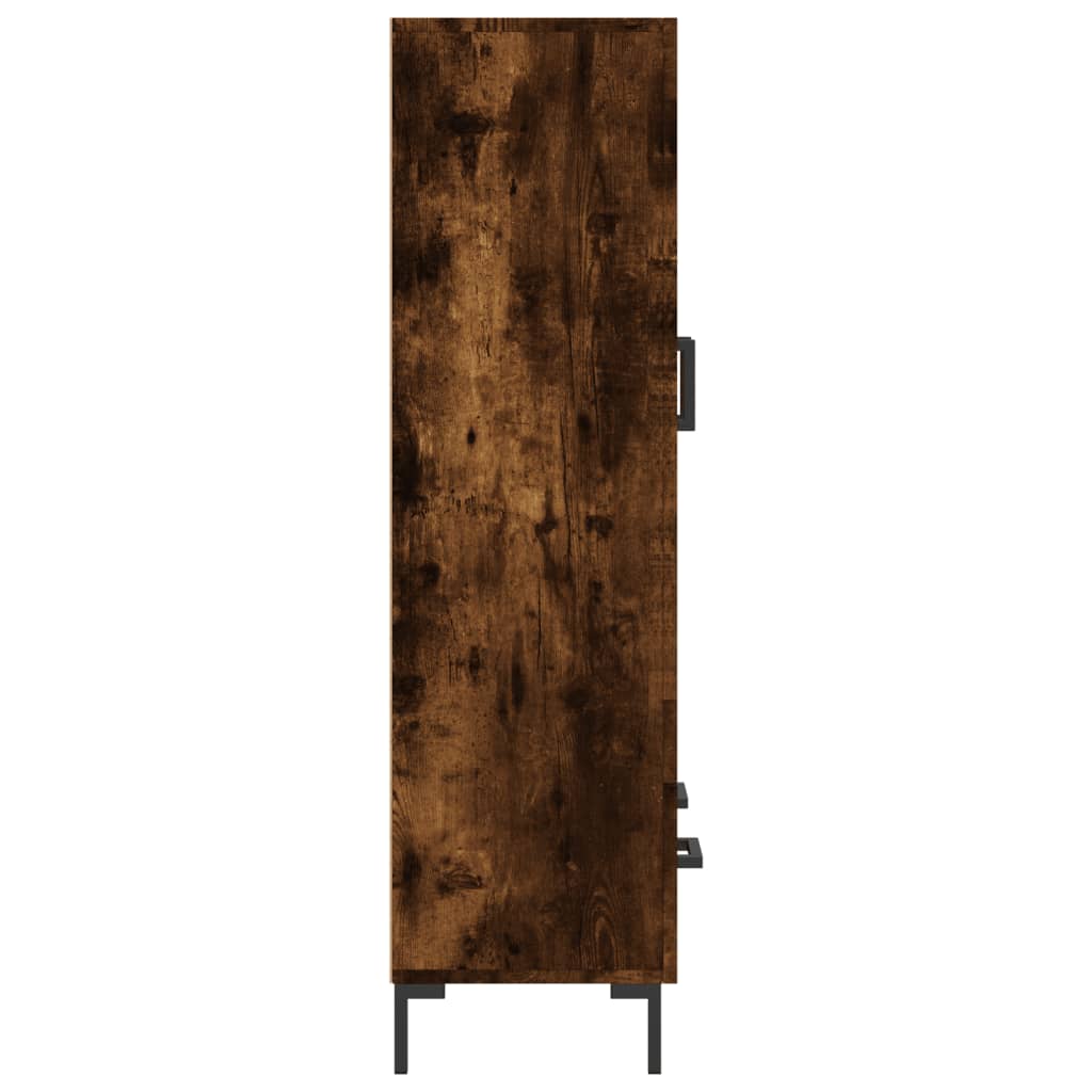 vidaXL Hoge kast 69,5x31x115 cm bewerkt hout wit