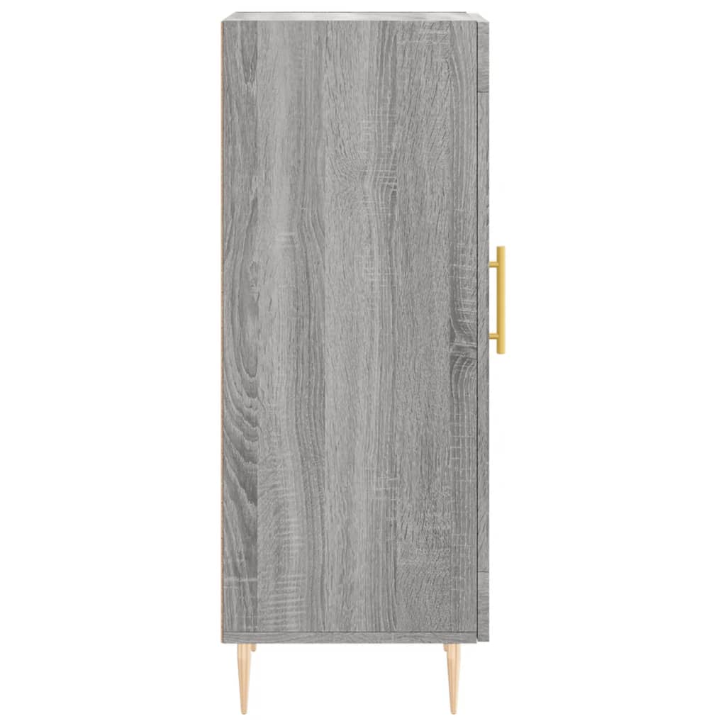 vidaXL Dressoir 34,5x34x90 cm bewerkt hout betongrijs