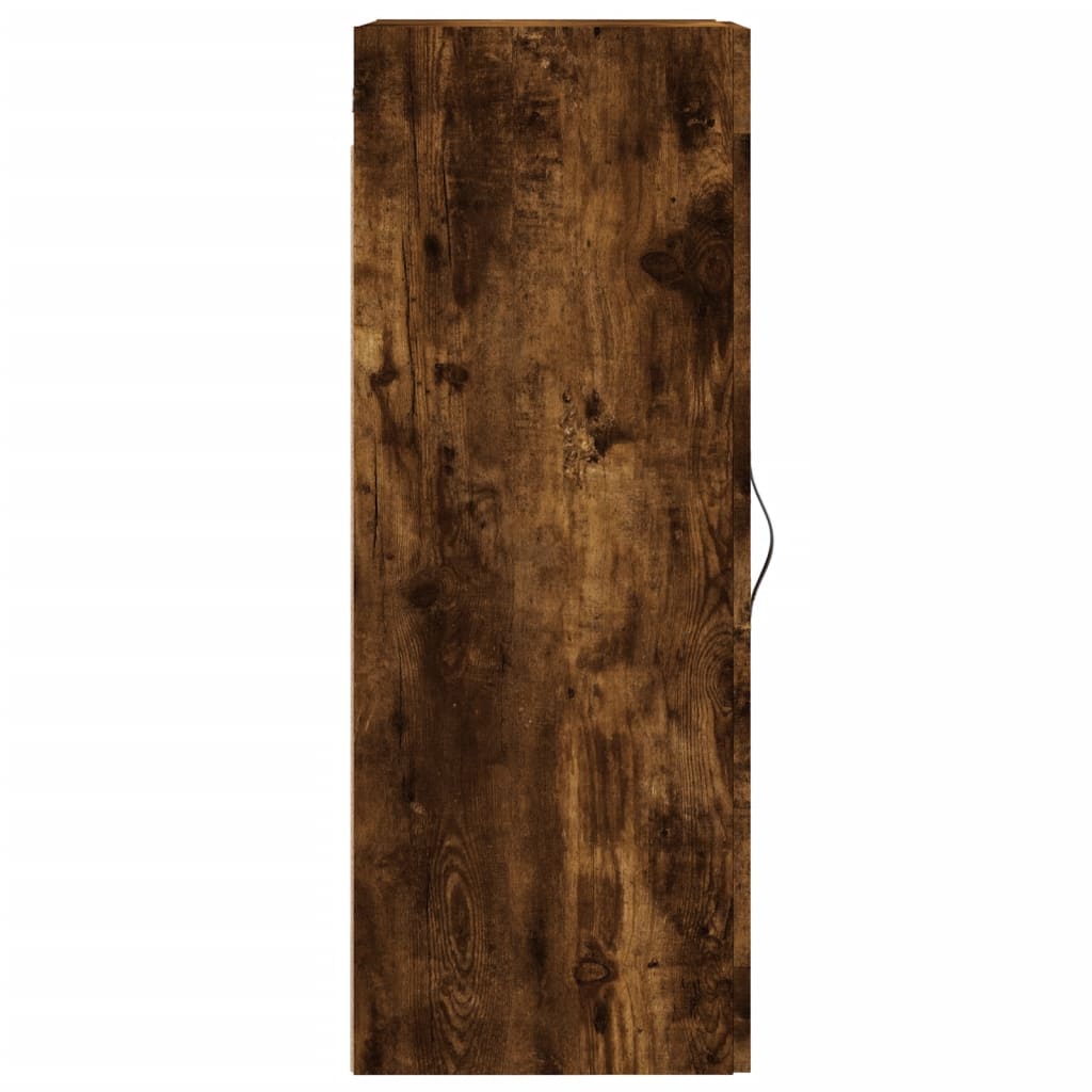 vidaXL Wandkast 34,5x34x90 cm bewerkt hout hoogglans wit