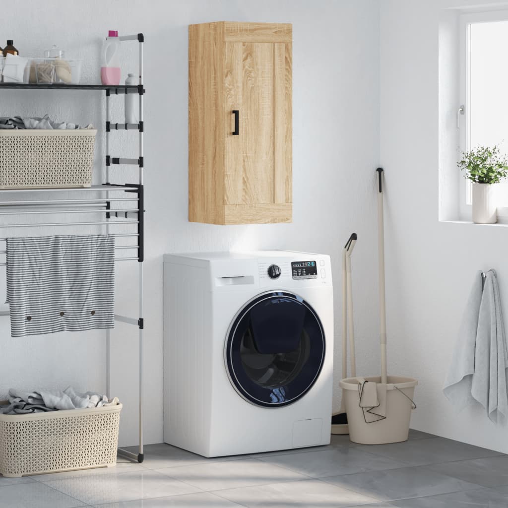 vidaXL Wall cabinet 34.5x34x90 cm engineered wood white