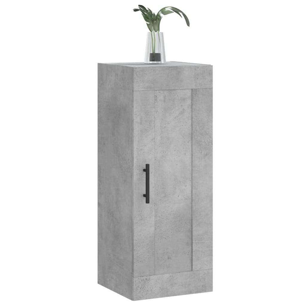 vidaXL Wall cabinet 34.5x34x90 cm engineered wood concrete grey