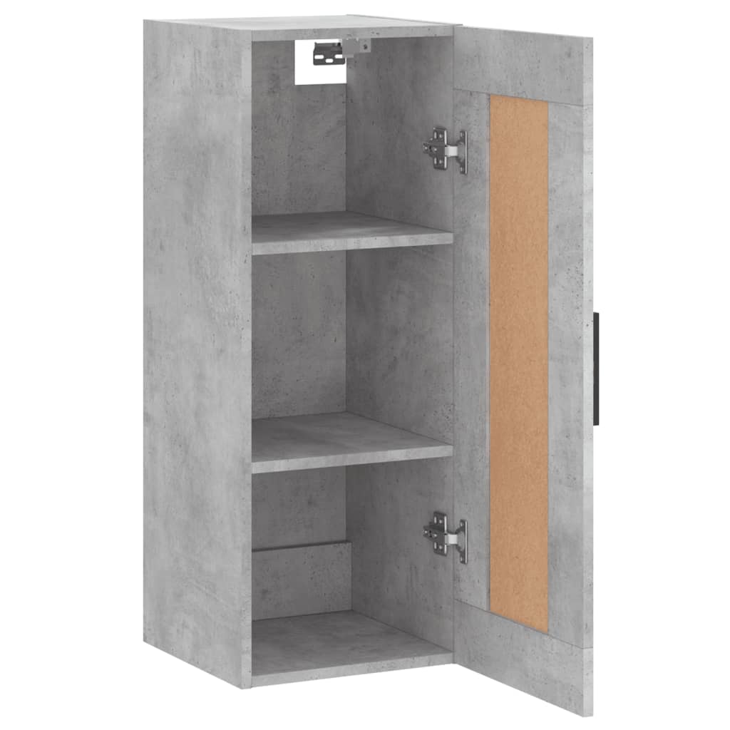 vidaXL Wall cabinet 34.5x34x90 cm engineered wood concrete grey