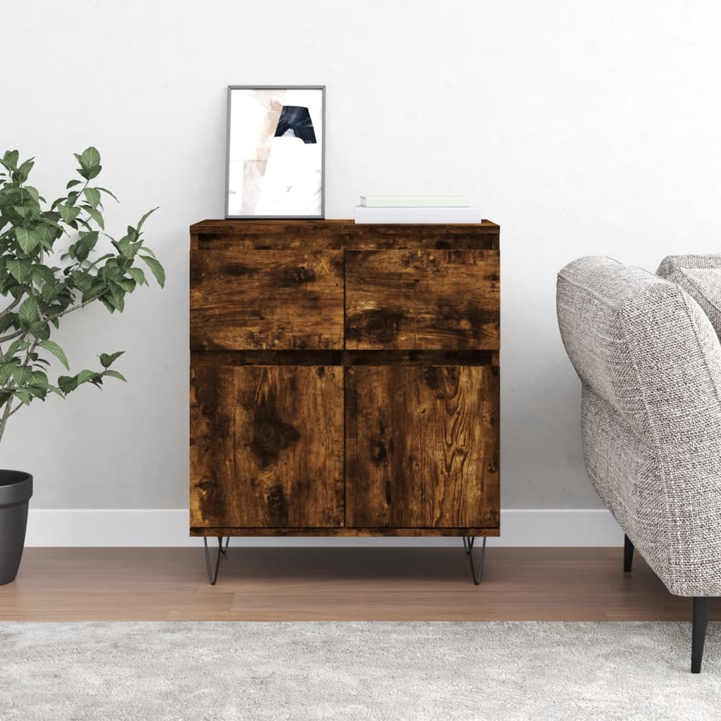 vidaXL Dressoir 60x35x70 cm bewerkt hout wit