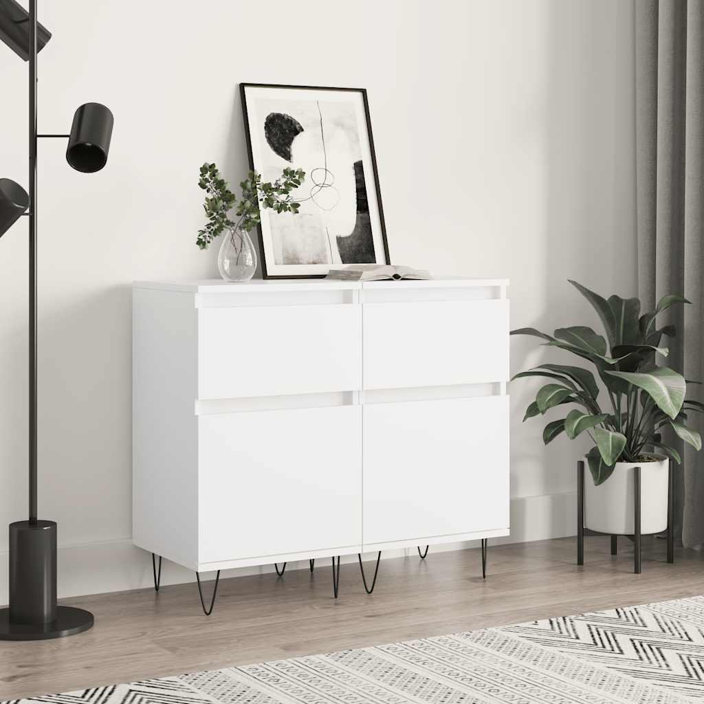 vidaXL Dressoir 40x35x70 cm bewerkt hout wit