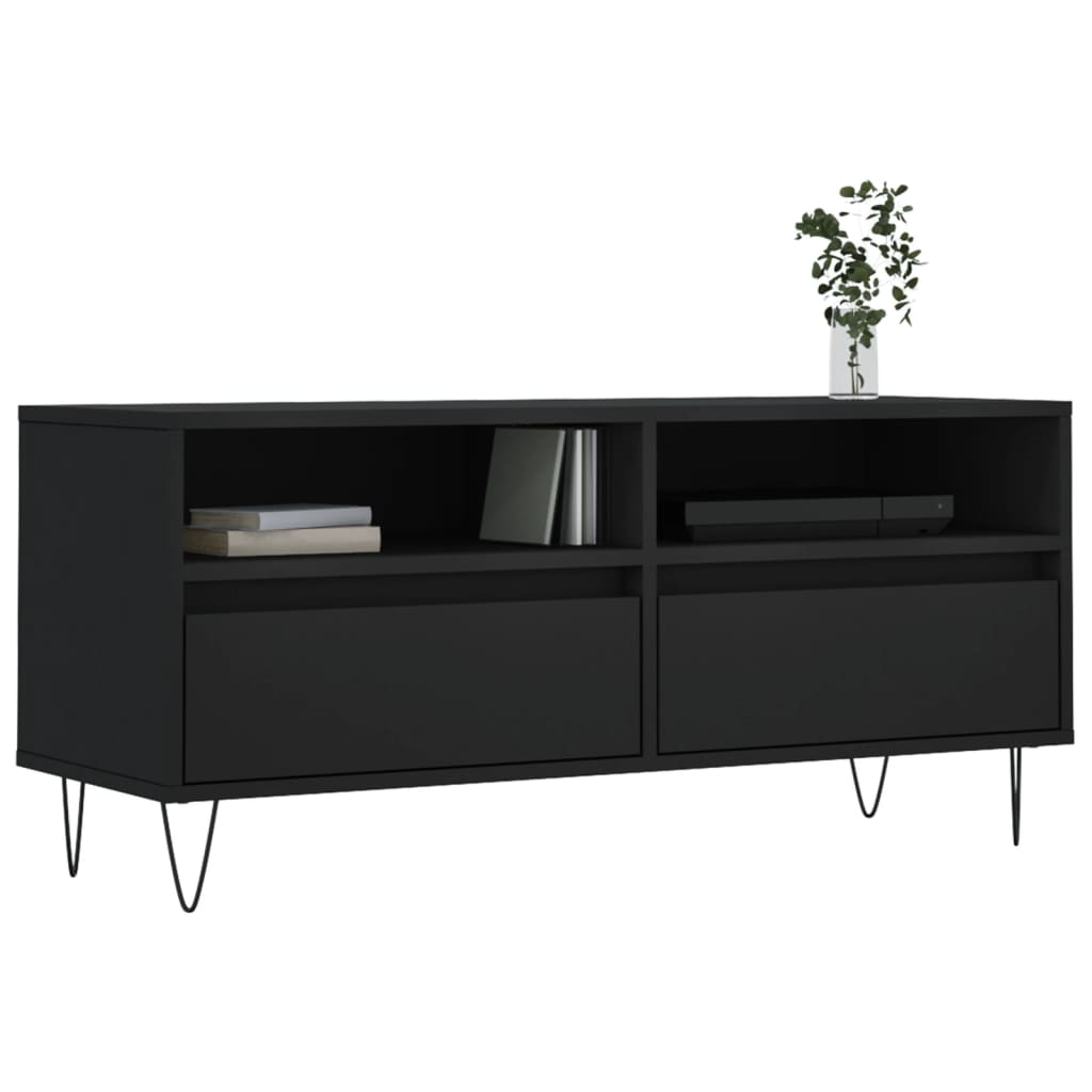 vidaXL Tv-meubel 100x34,5x44,5 cm bewerkt hout wit