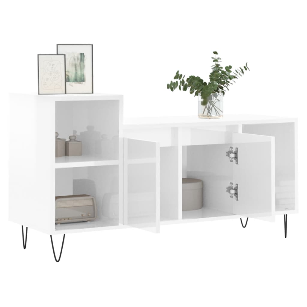 vidaXL Tv-meubel 100x35x55 cm bewerkt hout wit