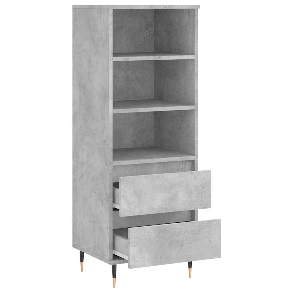 vidaXL Hoge kast 40x36x110 cm bewerkt hout wit